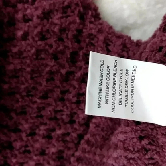 Dusty Rose Mauve Chenille Sweater - Picture 7 of 12